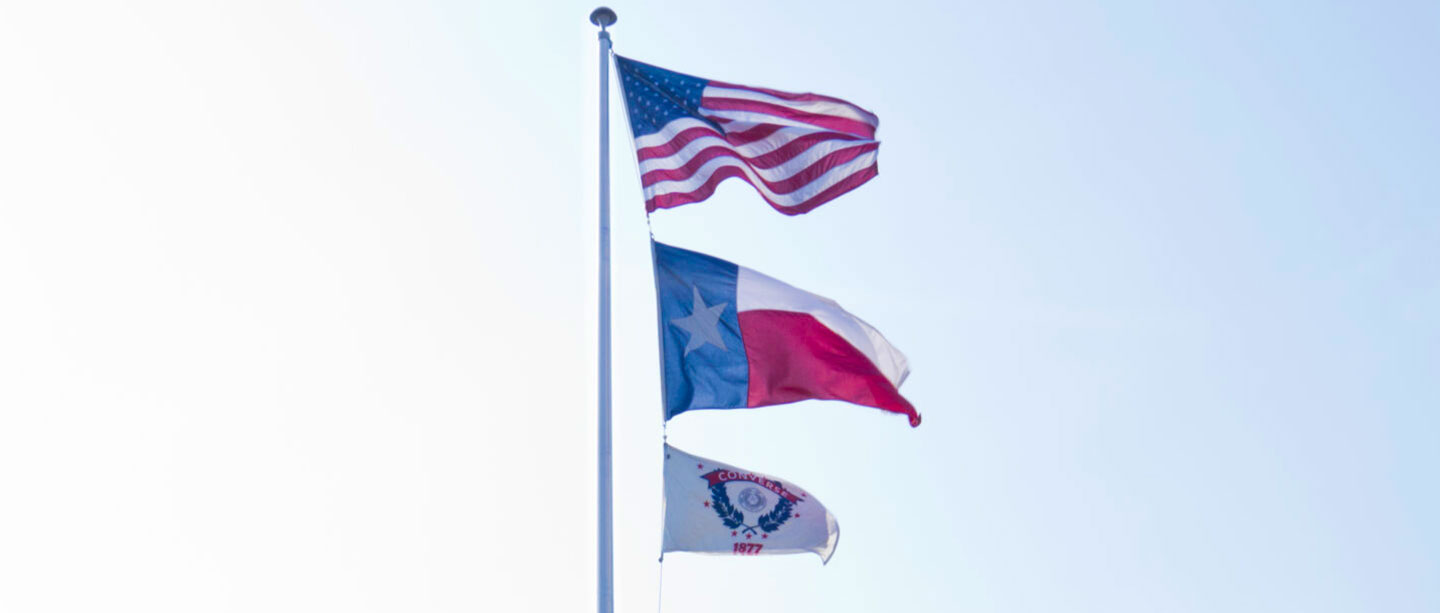 american, texan & converse flags